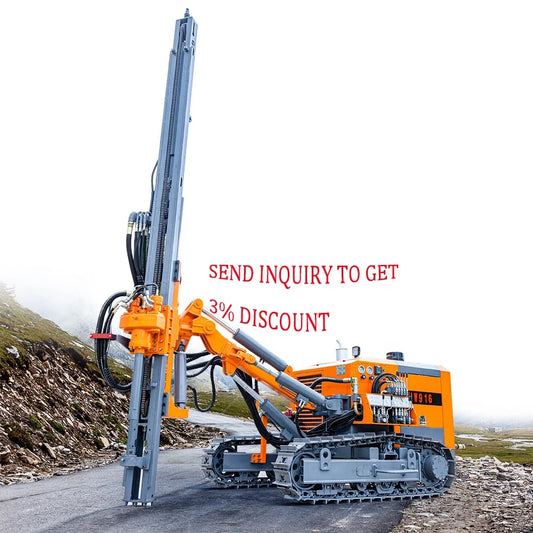 air compressor dth crawler hydraulic hard rock dth mine drill drilling rig machine for coal mine