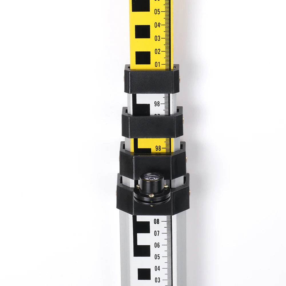 Hot Sale L2S2 Telescopic Aluminum Surveying Leveling Staff, 3m/4m/5m/7m For Option