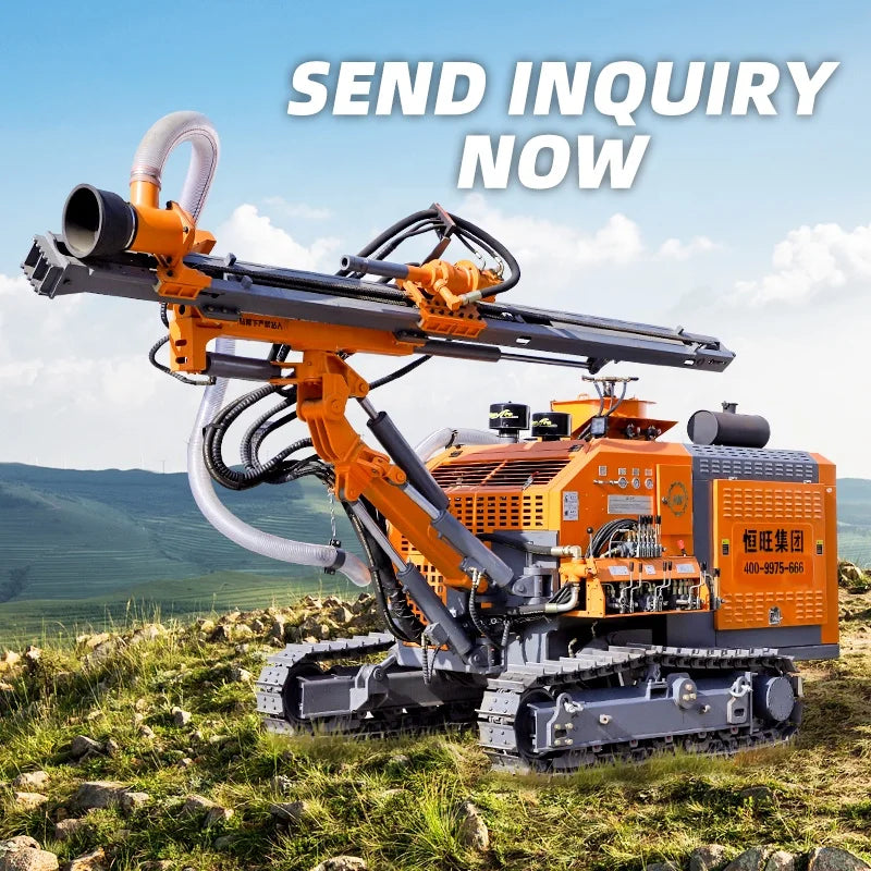 air compressor dth crawler hydraulic hard rock dth mine drill drilling rig machine for coal mine