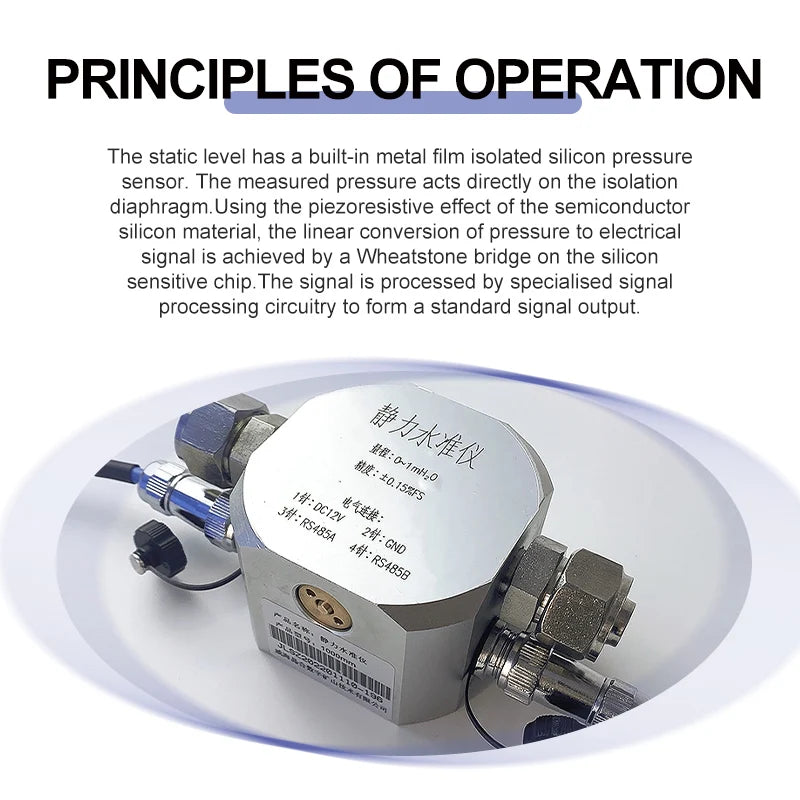 Gemho Mining Equipment Industrial Static Force Level Gauge for Monitoring Pit Tunnel Soil Displacement