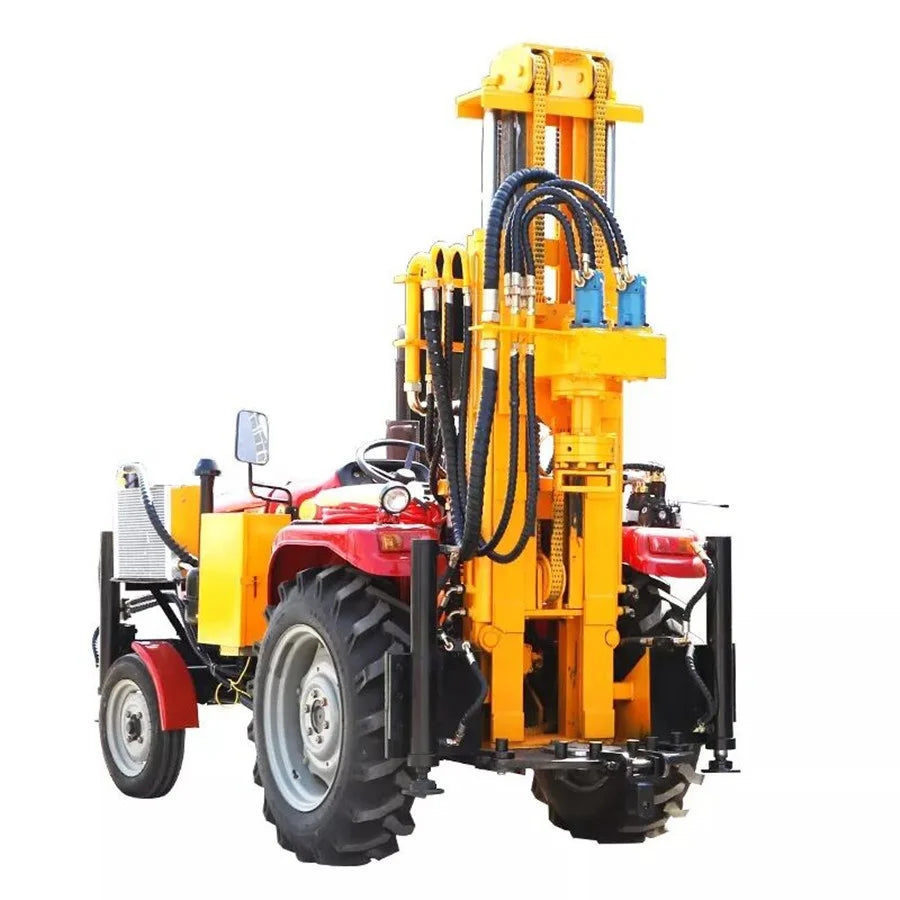 tractor deep borehole dth drilling rig machine  price for sale