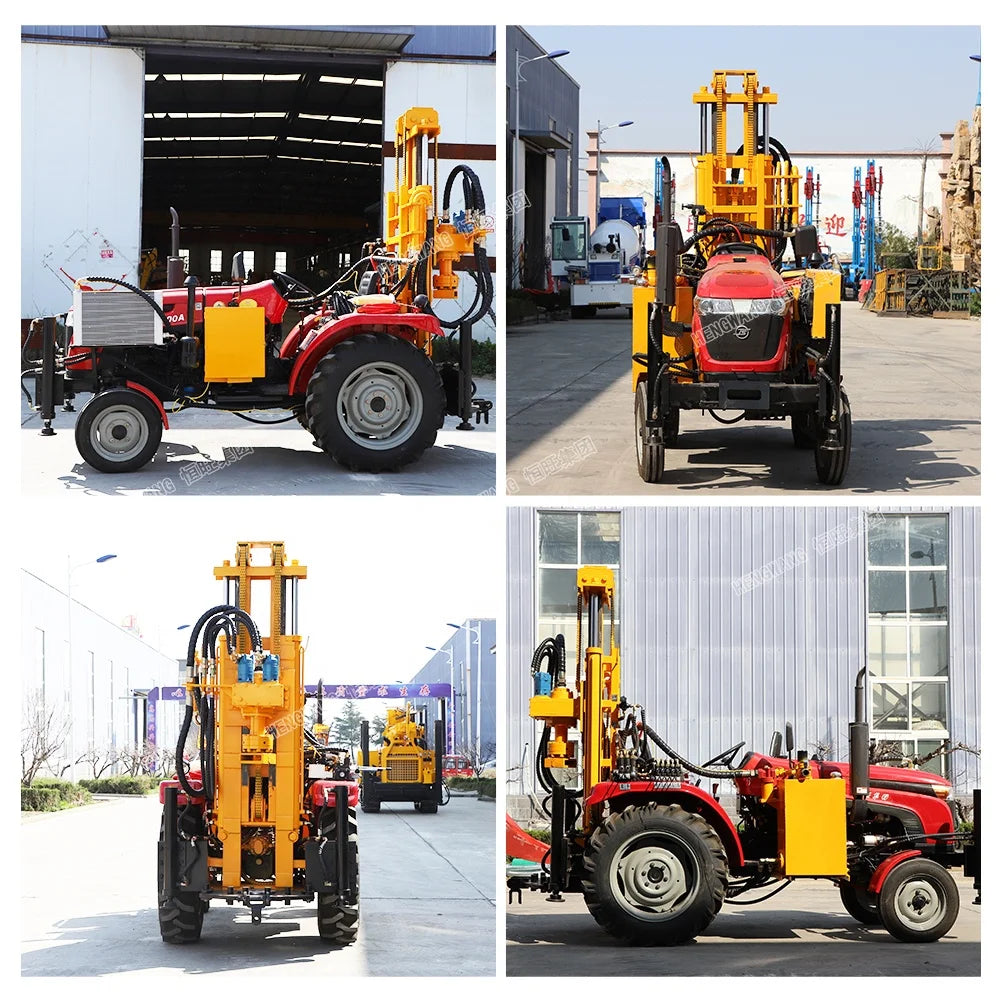 tractor deep borehole dth drilling rig machine  price for sale