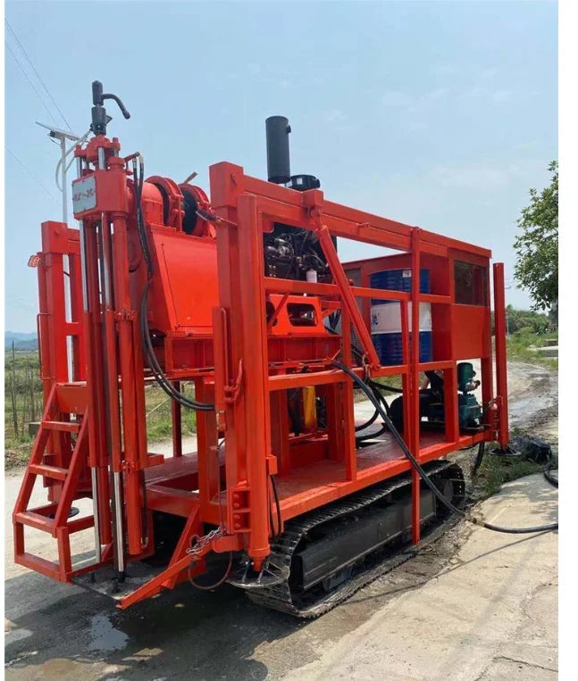 Deep Hole Mud Rotary Drill Crawler Hydraulic Drilling Rig Mobile Hydraulic Borehole Well Drilling Rig