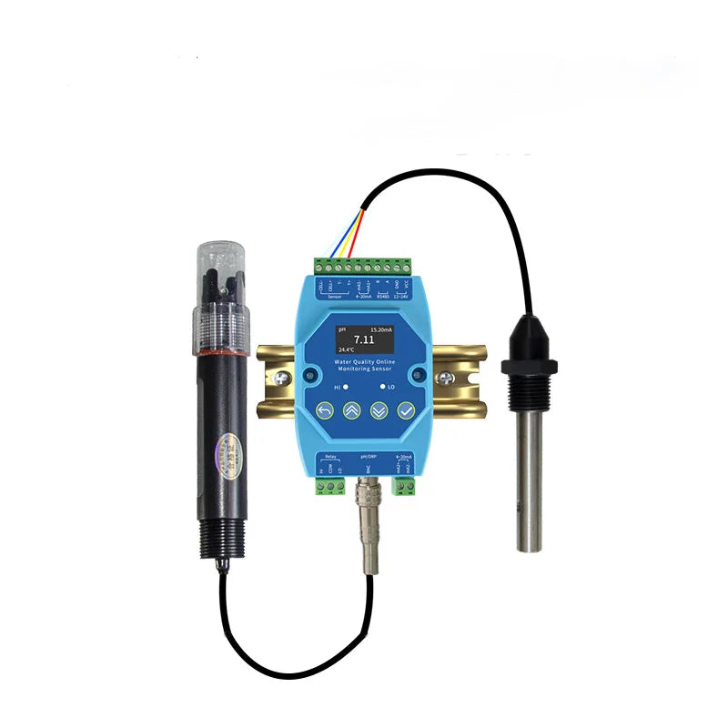 BGT CE 4-20mA 0-5V RS485 Multiparameter  2 in 1 Water Quality Analysis Electrode Water EC PH Probe Sensor for Water Treatment