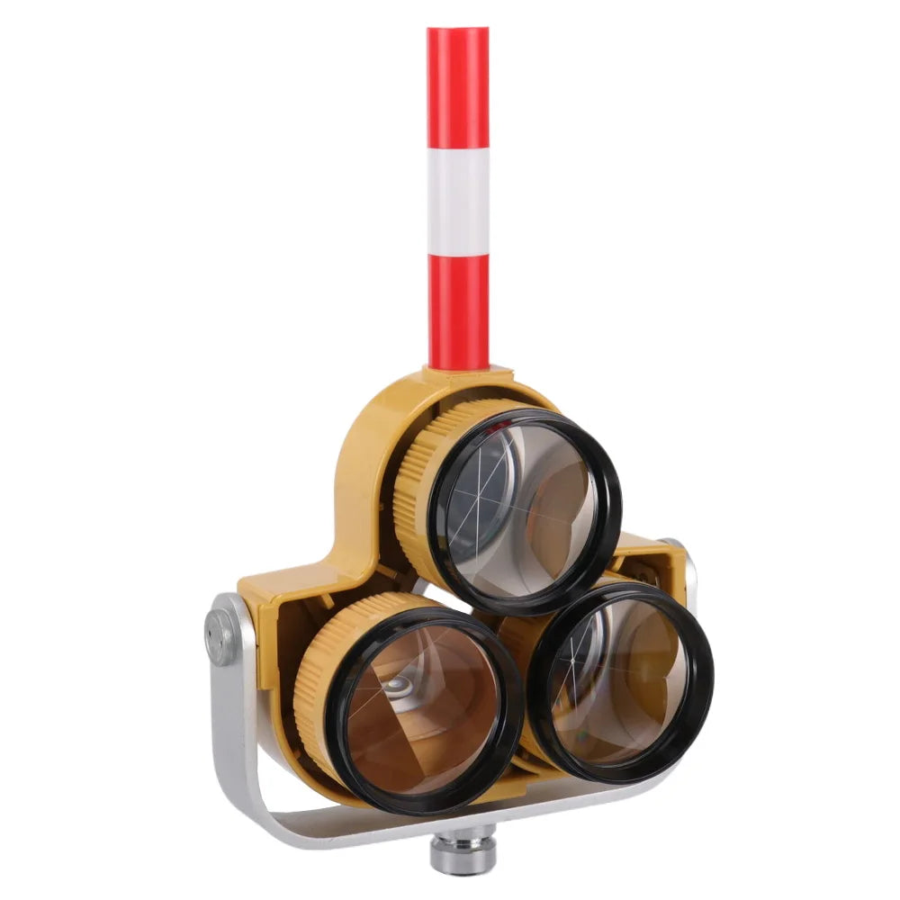 Triple Prism Reflector Holder Target for Total Station Survey, C34b-Yy