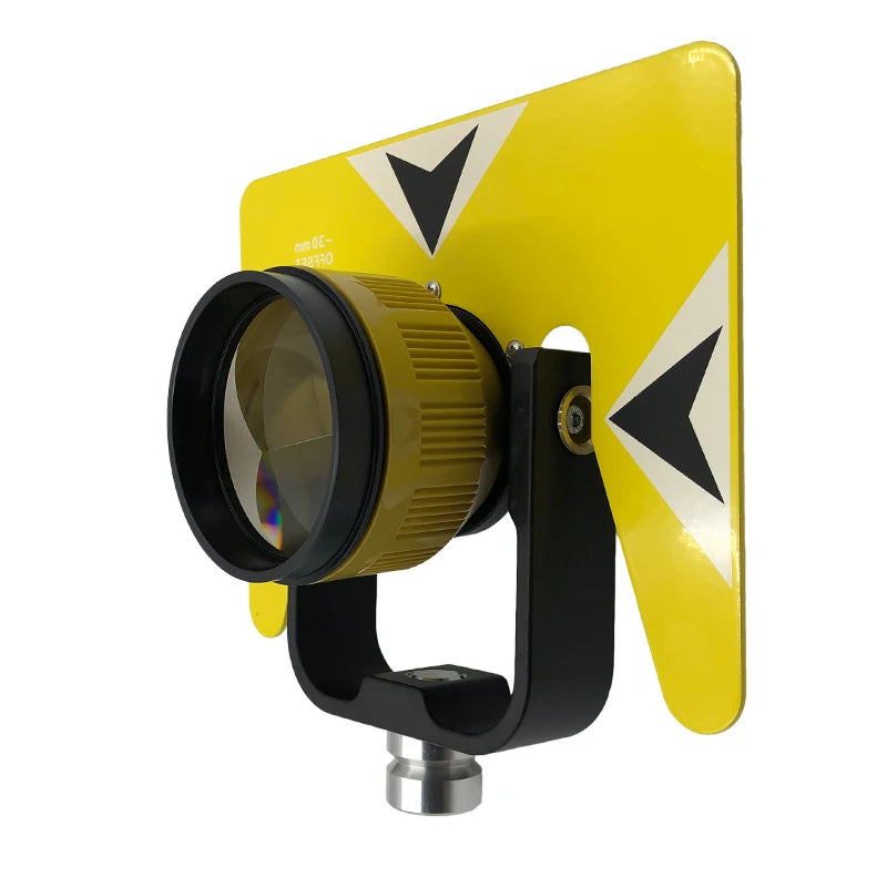 High Quality Yellow Single Prism For Nikon South Trimble Top For Sokk-ia Total Station Prisms Surveying AK18 With Soft Bag