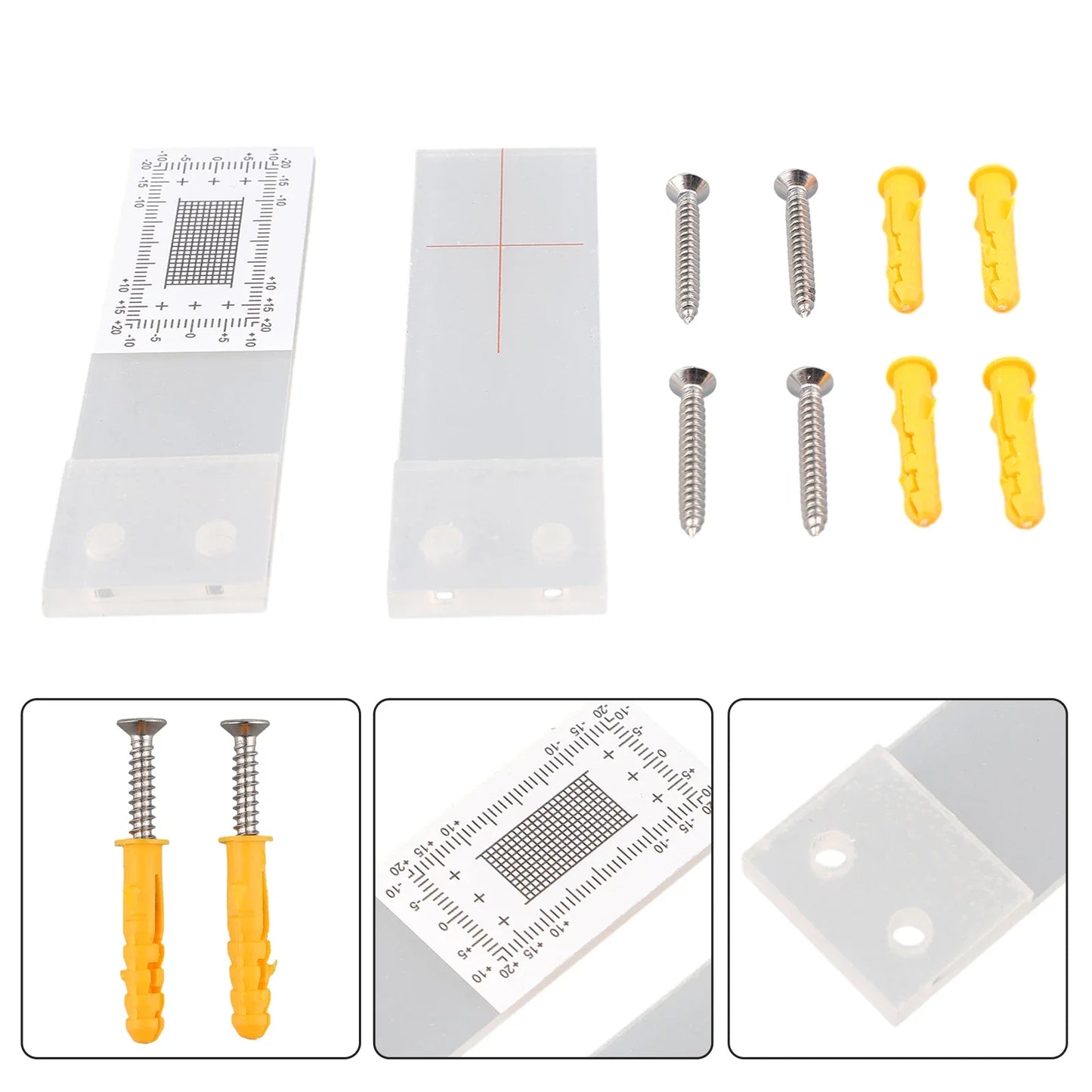 PRECISE Crack Measuring Instrument Kit For Crack Monitoring Monitor Wall Cracks Plane Crack Contrast Meter With Clear Scale Set