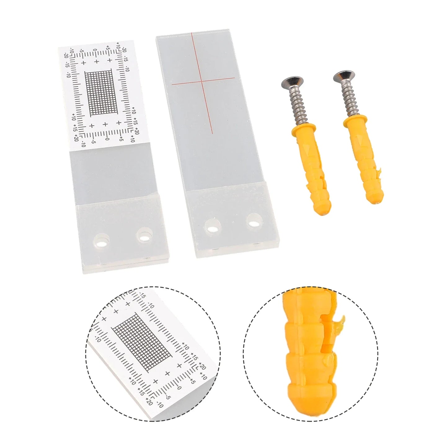 PRECISE Crack Measuring Instrument Kit For Crack Monitoring Monitor Wall Cracks Plane Crack Contrast Meter With Clear Scale Set