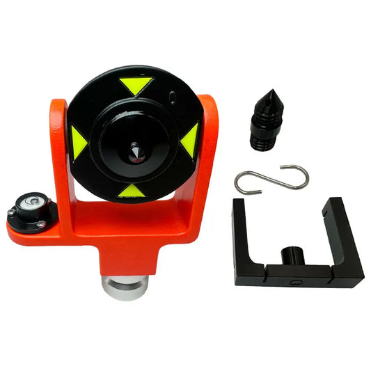 Side Mounted Bubble Vial Design 102 Mini Prism System 0/-30mm  Matel For Total Station Surveying GPS