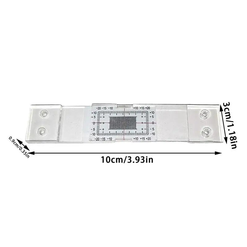 Standard Concrete Crack Gauge Clear Manual Crack Monitoring Tool Tell-Tale Crack Measuring Tool Crack Measuring Ruler