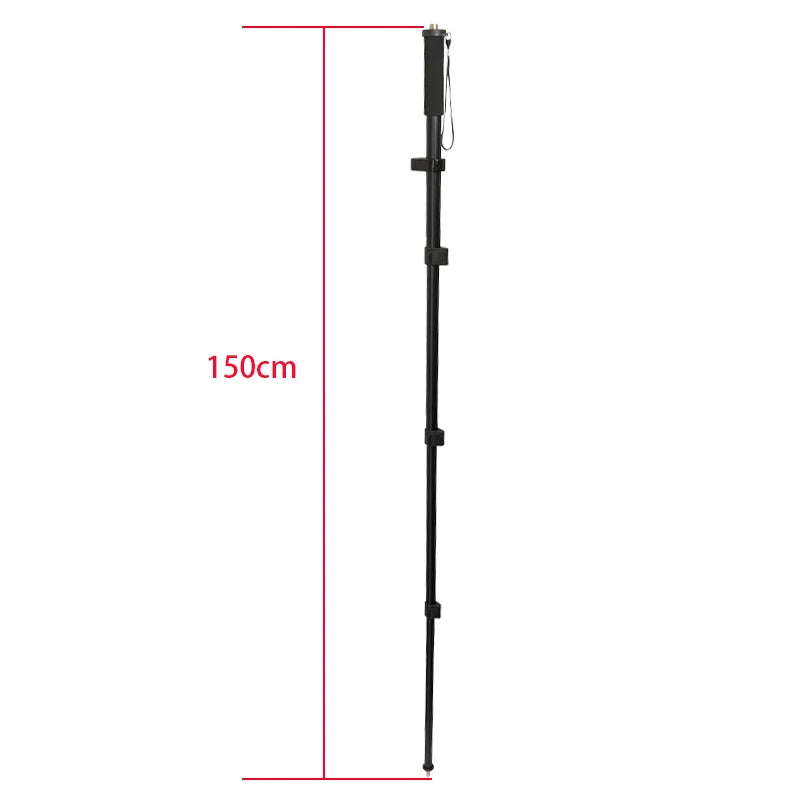 TELESCOPIC CENTERING POLE PORTABLE GNSS GPS SURVEYING ROD 150CM ALUMINUM /CARBON FIBER ALLOY LIGHT WEIGHT